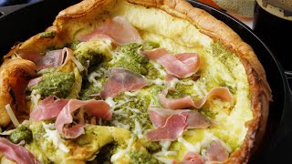 Pesto Prosciutto Dutch Baby [upl. by Yelich]