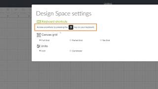 How to Change Canvas Settings  Beginner Design Space Tutorial Cricut™ [upl. by Deery350]