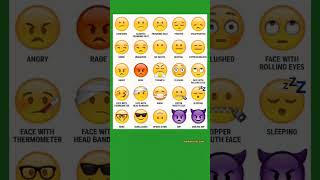 Emoji Meaning in English short reels emoji emojishorts emojichallenge [upl. by Aveline789]