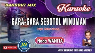 Gara Gara sebotol MinumanKaraoke Dangdut RemixNada WanitaCipt Safei Sroop [upl. by Amein]