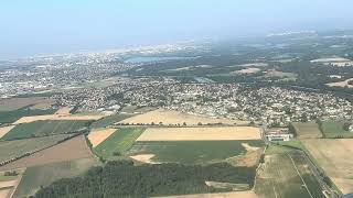 Landing at LyonSaint Exupéry airport [upl. by Llerrit]