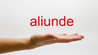 How to Pronounce aliunde  American English [upl. by Seys]