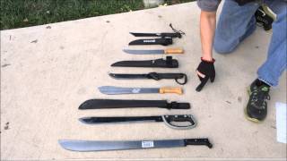 Machete Review Gerber Jr SOG Sogfari Tramontina United Cutlery [upl. by Donnenfeld]