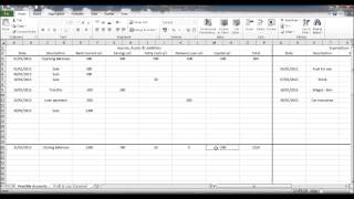 Create a Bookkeeping Spreadsheet using Excel  Part 6 [upl. by Ruyam]