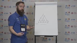 2018 ICPC Solution Video Problem I Triangles [upl. by Nalym489]