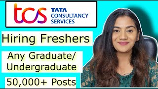 TCS Mass Hiring 2023  Fresher Undergraduates amp Graduates  MNC Non IT Latest Job 2023 [upl. by Banks]