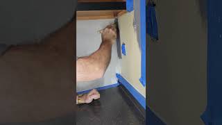 Painting the CAULKED drywall corner [upl. by Erdda]