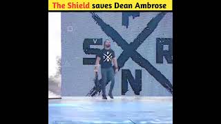 Roman Reigns and Seth Rollins save Dean Ambrose from 4 on 1 beatdown shorts wwe [upl. by Suraved977]