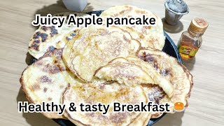 10 min juicy Apple pancake  Quick amp Easy Breakfast [upl. by Reidid]