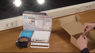 Unboxing en installatie van Sitecom WLR6100 WiFi Router X6 N900  NEDERLANDS [upl. by Idleman]