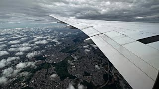 4K – Pouso em São Paulo Guarulhos  Qatar Airways Boeing 777300ER [upl. by Sabian]