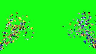 Confetti green screen new [upl. by Etyam338]