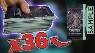 Average SAMPLE Pack Value Inside x36 Duskmourn Collector Sample Pack Opening [upl. by Deanne]