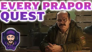 Every Prapor Quest Guide  Escape From Tarkov [upl. by Pape]