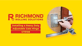 DIY  Easily install and level your gate with Richmond’s adjustable hinges [upl. by Acitel]