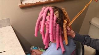 Spiral Hair Curlers Tutorial  Tangled Trends [upl. by Kippie]