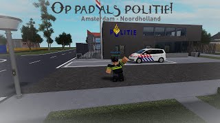 Politie dienst in Amsterdam Roblox Roleplay 1 [upl. by Haorbed]