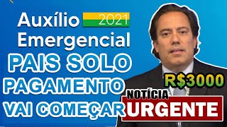 SAIU AUXÍLIO EMERGENCIAL HOMEM MONOPARENTAL PARCELA ÚNICA DE R 3000  NOTÍCIAS AUXÍLIO BRASIL [upl. by Aikin]