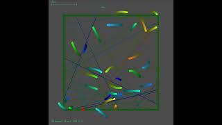 Realistic simulation of 2D decentralized drone traffic with heterogeneous travel speed 232 ms [upl. by Shank]