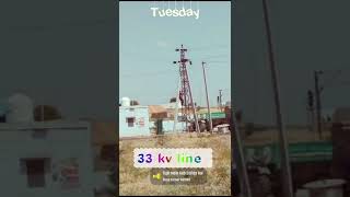 33 kv line work ☠️⚡️ ……team jdvvnlelectricitydependent work 📹 [upl. by Ecyla]