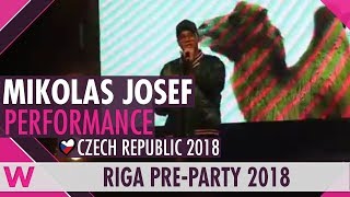 Mikolas Josef quotLie to Mequot Czech Republic 2018 LIVE  Eurovision PreParty Riga 2018 [upl. by Ardiedal156]