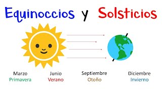 🌚 Equinoccios y Solsticios 🌞 ¿Qué son  Diferencias Fácil y Rápido [upl. by Misab]