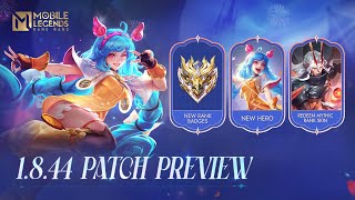 1844 Patch Preview  Mobile Legends Bang Bang [upl. by Roger]