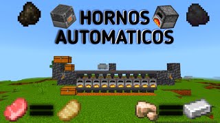 Hornos automáticos Minecraft bedrock 120 [upl. by Nailuj]