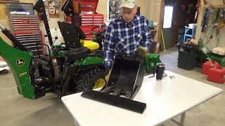 John Deere Backhoe Attachment Custom Scraper Blade  98 [upl. by Linder]