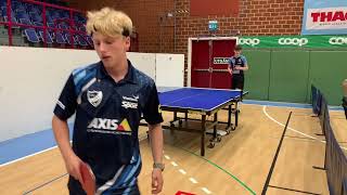 Malte Nilsson vs Hampus Törnkvist  Herrar 20  quarter finals  Sweden GP Kristianstad Open 2024 [upl. by Pratte]