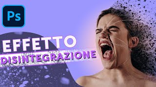 Effetto DISINTEGRAZIONE Photoshop Tutorial [upl. by Darach352]