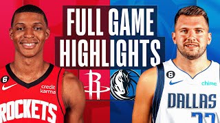 ROCKETS at MAVERICKS  FULL GAME HIGHLIGHTS  December 29 2022 [upl. by Atima]