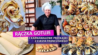 Rączka gotuje karnawałowe przekąski z ciasta francuskiego [upl. by Dunkin]