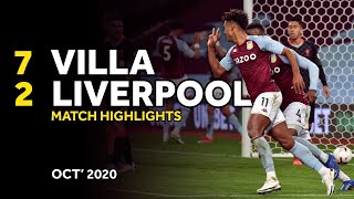 HIGHLIGHTS  Aston Villa 72 Liverpool  4th October 2020 [upl. by Aiker]