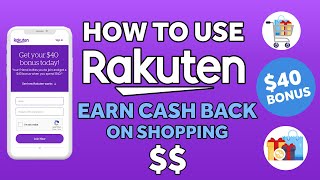 🛍️ How to Use RAKUTEN to Earn Cash Back on Shopping in 2024 🤑  Get a Sign Up BONUS [upl. by Duomham]