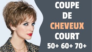 COUPE DE CHEVEUX COURT FEMME 2023 DE 50 60 70 Ans [upl. by Ayhdiv202]