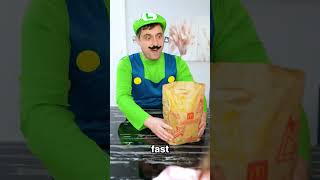 Never Choose Fast Food Over Pasta supermario familygamestories [upl. by Malamut]