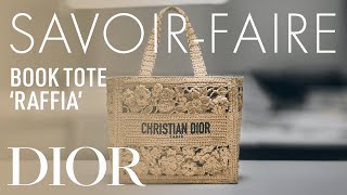 Raffia Dior Book Tote Bag Woven Wonders of Elegance [upl. by Allemahs]