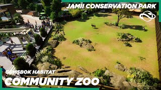 Planet Zoo  Gemsbok Habitat amp Backstage  Jamii Conservation Park  Community Zoo Build  Ep14 [upl. by Novehc]