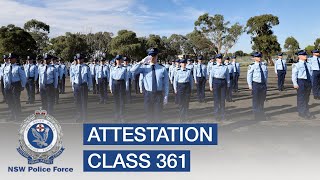 Attestation of Class 361  NSW Police Force [upl. by Scully]