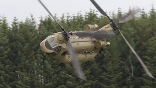 SUPERB flying from Royal Netherlands Air Force Chinook D602 RAF Spadeadam [upl. by Chas]