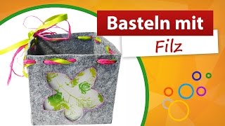 Basteln mit Filz  Tischdekoration basteln  trendmarkt24 Bastelideen [upl. by Straub]