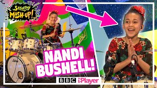 Nandi Bushell rocks out on the drums  Saturday MashUp [upl. by Birgitta]