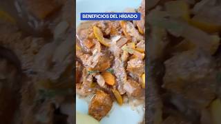 BENEFICIOS DE COMER HÍGADO foodie beneficios healthy [upl. by Anytsirk]