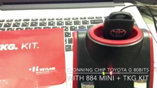 Clonning Chip Toyota G 80BITS with 884 mini by Pollert [upl. by Edelsten]