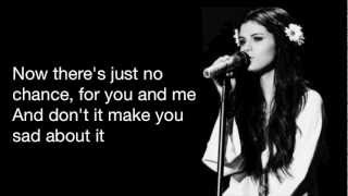 Selena Gomez  Cry me a river lyrics [upl. by Martinez]