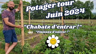 Juin au potager petit tour2024 [upl. by Thordia]