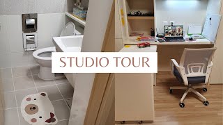 Seoul studio apartment tour The Location  The Process  The cost [upl. by Urbai737]