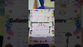 Gallantry award winners🏅 poem👍 😊 [upl. by Horgan]