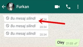 Whatsapp Herkesten Silinen Mesajları Görme [upl. by Buatti]